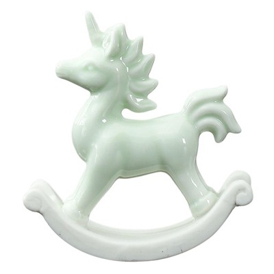 Dekoracyjna figurka konia Dekoracja Craft Cyan