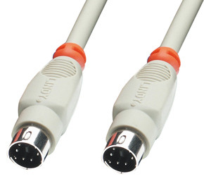 Lindy PS/2 cable, 2m kabel PS/2 10 m Szary