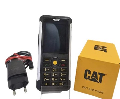 TELEFON KOMÓRKOWY CAT B100 PHONE POWYSTAWOWY KOMPLET