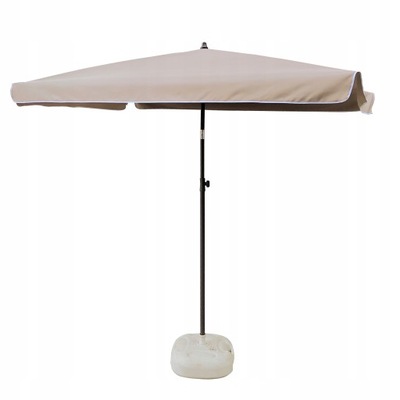 PARASOL OGRODOWY PLAŻOWY ŁAMANY 210X140 CM BEŻOWY