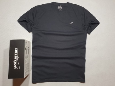 HOLLISTER t-shirt czarny crewneck must have L