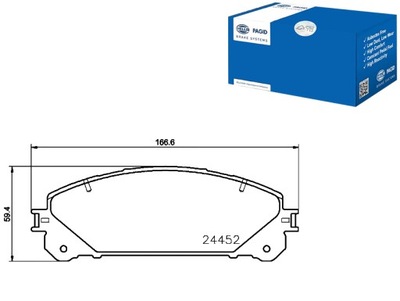 PADS BRAKE HELLA PAGID 446500000000000 44654 - milautoparts-fr.ukrlive.com