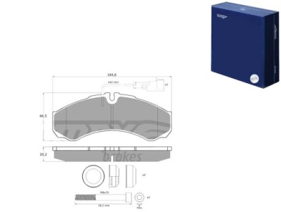 Тормозные колодки тормозные nissan cabstar 06- задняя tomex brakes фото №1