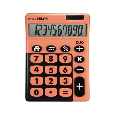 Kalkulator z dużymi klawiszami Duo Milan pomarańcz