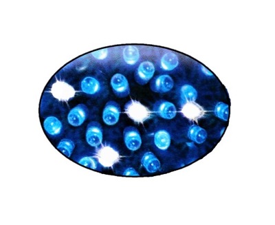 Lampki światełka FLASH 100 LED niebieskie