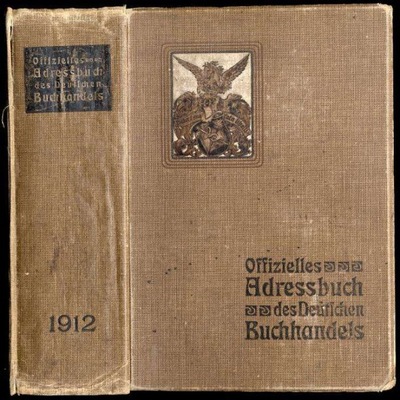 Adressbuch des Deutschen Buchhandels 74. Jahr 1912