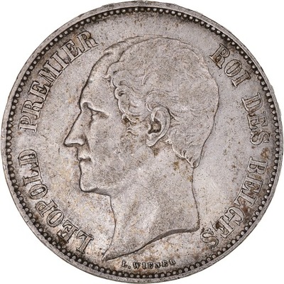 Moneta, Belgia, Leopold I, 5 Francs, 5 Frank, 1850