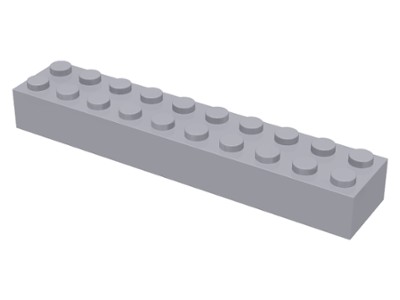 LEGO 3006 KLOCEK 2x10 Szary jasny LBG NOWY (6g)
