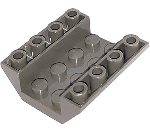 LEGO 4854 485427 skos 4x4 bez dziurek st.c.szary