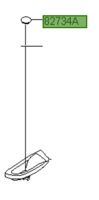 Заглушка держатель внутренний дверь hyundai i20 12-20 фото №1