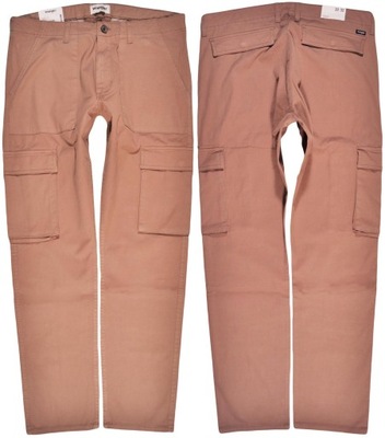 WRANGLER spodnie TAPERED regular BEIGE trousers CARGO _ W30 L32