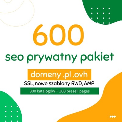 SEO Prywatny PAKIET - 600 Linków