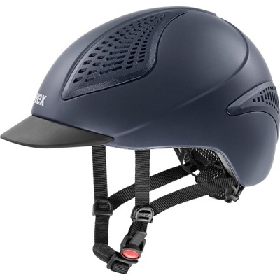 KA363 Kask jeździecki Uvex Reithelm Exxential II Blue Mat 57 - 59 cm