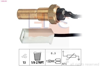 SENSOR TEMPERATURA DE LÍQUIDO REFRIGERACIÓN ROVER 1-830-250  