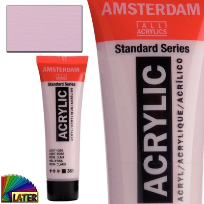 Farba akrylowa Amsterdam 20ml kolor light rose 361