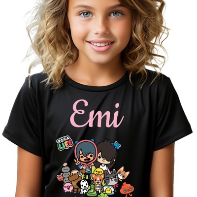 Koszulka Dziecięca TOCA BOCA z Imieniem EMI ROZMIAR 122 cm (7 - 8 lat)