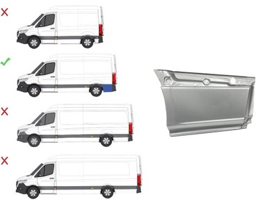 Mercedes sprinter 2018- крила ліва задня 9076371500 фото №1