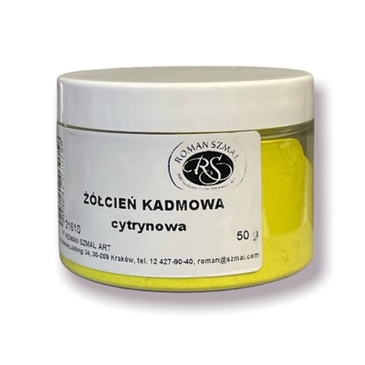 Pigment żółcień kadmowa cytrynowa 50g 21610