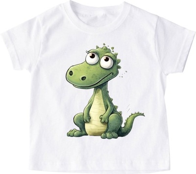 T-shirt koszulka dziecięca z dinozaurem roz 104