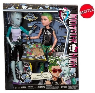 Monster High 2PACK GIL WEBBER DEUCE GORGON CBX42