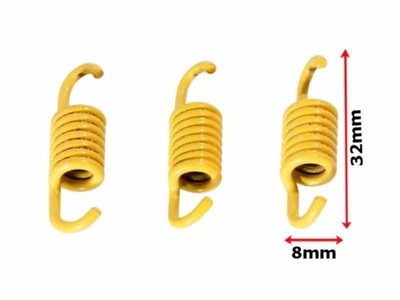 ПРУЖИНЫ КОЛОДОК КОМПЛЕКТА СЦЕПЛЕНИЯ GY-6 TUNING ЖЕЛТОЙ 