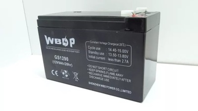 BATERÍA ZELOWY WBDP GS1290 12V9AH/20HR  