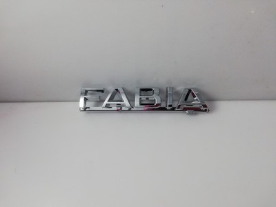 SKODA FABIA 3 EMBLEMA INSIGNIA INSCRIPCIÓN PARTE TRASERA  