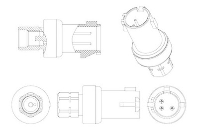 MAHLE CONMUTADOR DE PRESIÓN DE ACONDICIONADOR CHRYSLER 300C VOYAGER V  