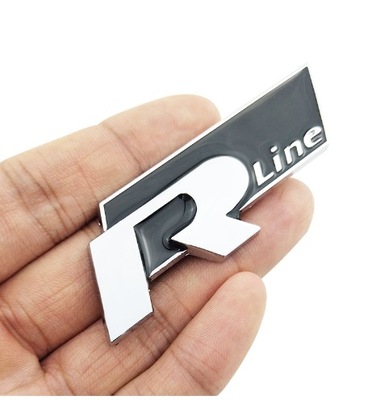 VW R-LINE EMBLEMA INSIGNIA METÁLICO PEGADURA LOGOTIPO  