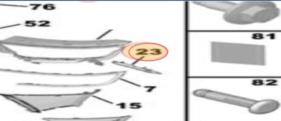 Новий напрямна кронштейн бампера перед mokka ii 20- фото №1