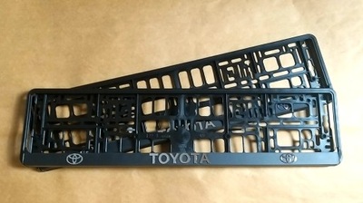 2 PIEZAS CUADRO TABLAS REJESTRACYJNEJ TOYOTA 3D  