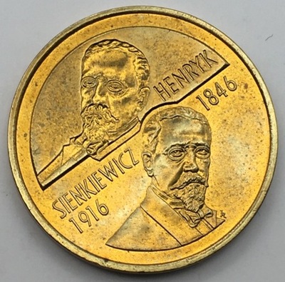 2 zł złote - Henryk Sienkiewicz (1846-1916) - 1996