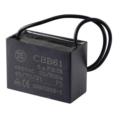 Kondensator rozruchowy 6uF 450V CBB61