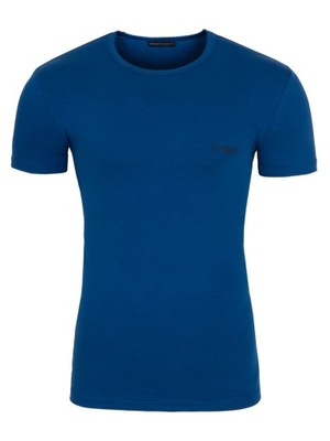 EMPORIO ARMANI Niebieski T-shirt Slim Fit _ L