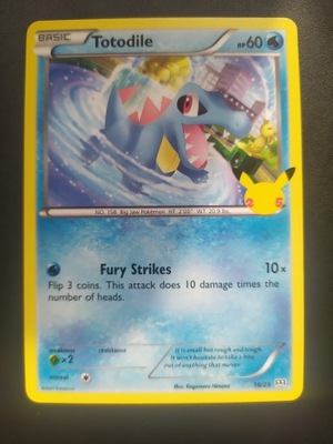 Totodile McDonalds 2021 rok 18/25 POKEMON TCG