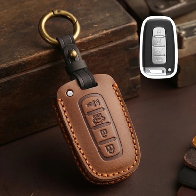 BROWNCAR KEY CASE FOR HYUNDAI IX35 ELANTRA SONATA 8 9 FOR KIA SPORTAGE K5 K  