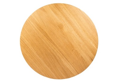 Dębowy Blat Okrągły 110 cm Lity Dąb
