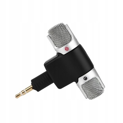 Mini mikrofon stereofoniczny Mic 3,5 mm złocone