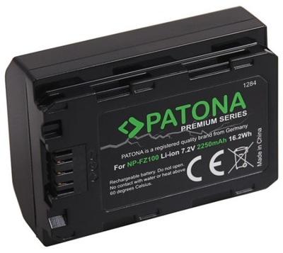 Akumulator Patona Premium NP-FZ100 2250mAh do Sony