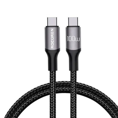 Kabel USB-C do USB-C Rocoren Retro PD 100W 2m