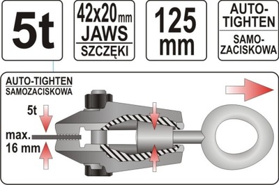 KLAMRA BLACHARSKA SAMOZACISKOWA