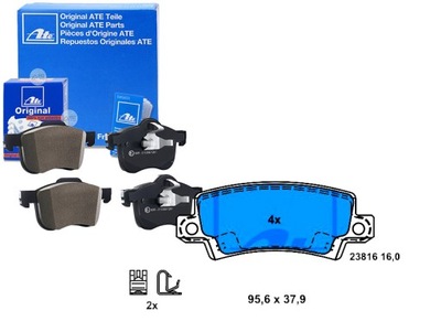 Тормозные колодки тормозные toyota задняя corolla 1,4-2,0 d-4d фото №1
