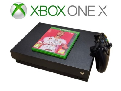 Konsola Xbox One X 1 TB czarna +gra