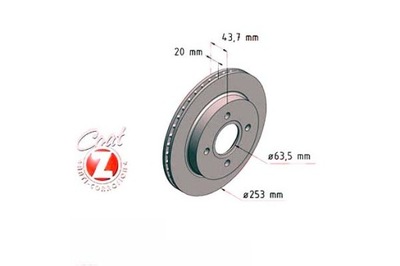 ZIMMERMANN ДИСКИ ТОРМОЗНЫЕ ТОРМОЗНЫЕ 2 ШТУКИ FORD MONDEO 93-00