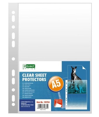 KOSZULKA A5 KRYSTALICZNA 50MIC 100SZT D.RECT
