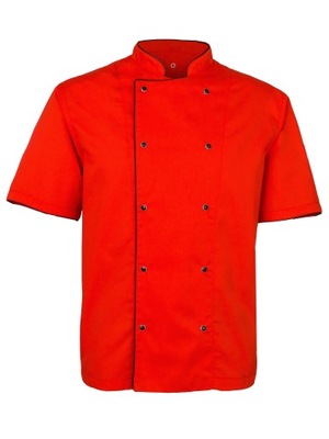 Bluza kucharska męska czerwona krótki rękaw XL