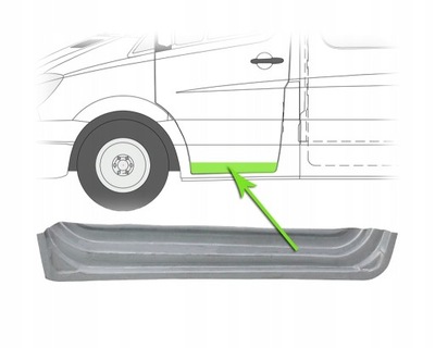 Дверь ремкомплект vw crafter 2e sprinter 906 2006- фото №1