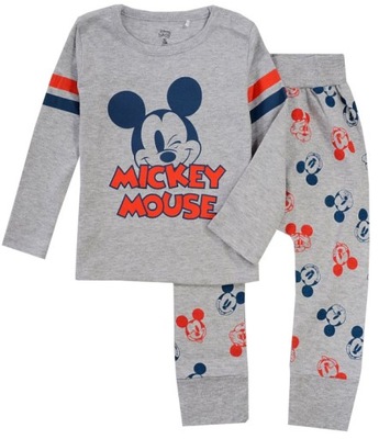 MICKEY DRES KOMPLET NIEMOWLĘCY SZARY 74 R40A