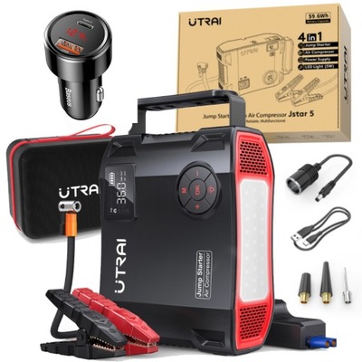 BOOSTER ROZRUCH CAR JUMP STARTER KOMPRESOR UTRAI JSTAR 5