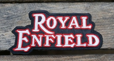 Royal Enfield Biały Motocykl logo Naszywka patch A